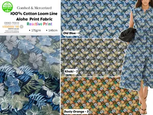 100% Cotton Loom Line  Aloha  Print Fabric - 134