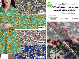 100% Cotton Loom Line Hawaii Vibes Fabric - 147