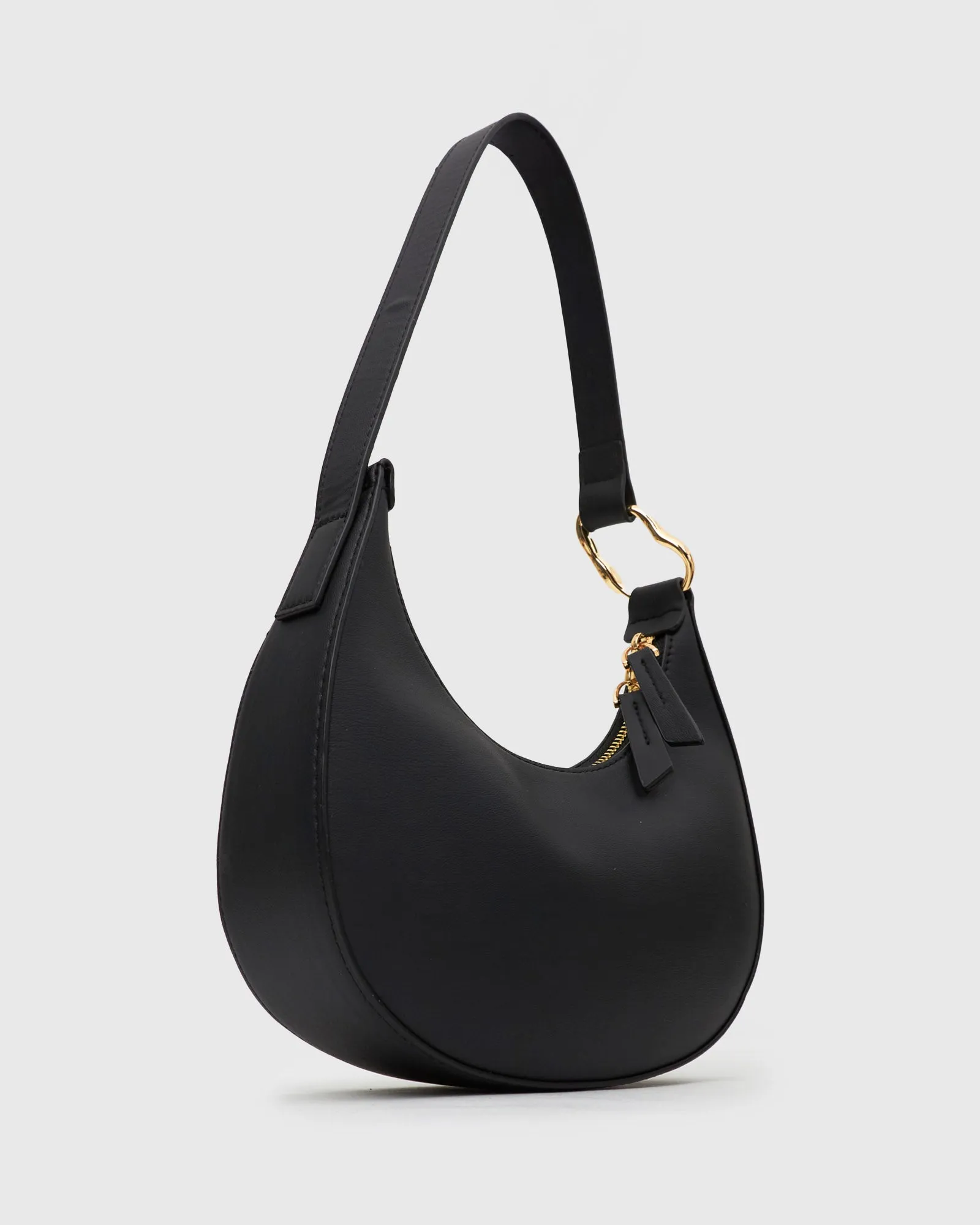 Chic AMALFI Crescent Mini Shoulder Bag - Stylish Modern Crossbody Purse for Effortless Everyday Elegance