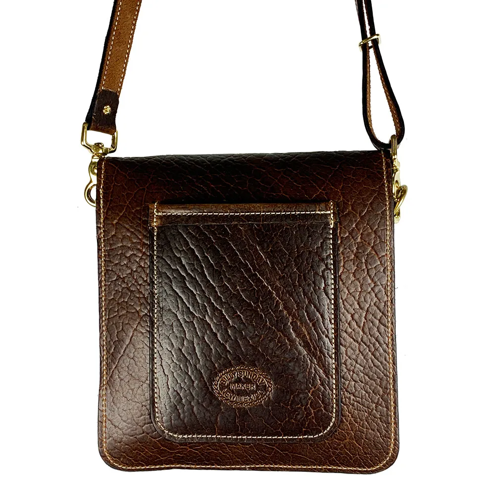 Billy Sunday Yellowstone Leather Mini Messenger Bag