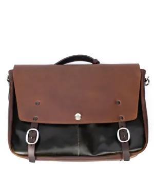 BROOKS Messenger brown & dark green