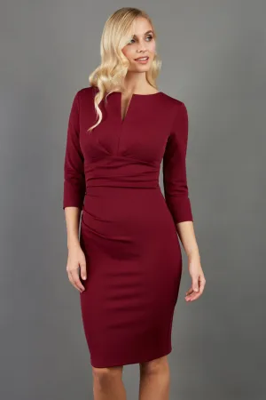 Donna 3/4 Sleeved Pencil Dress