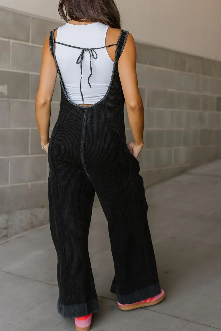 Elara Jumpsuit - Charcoal