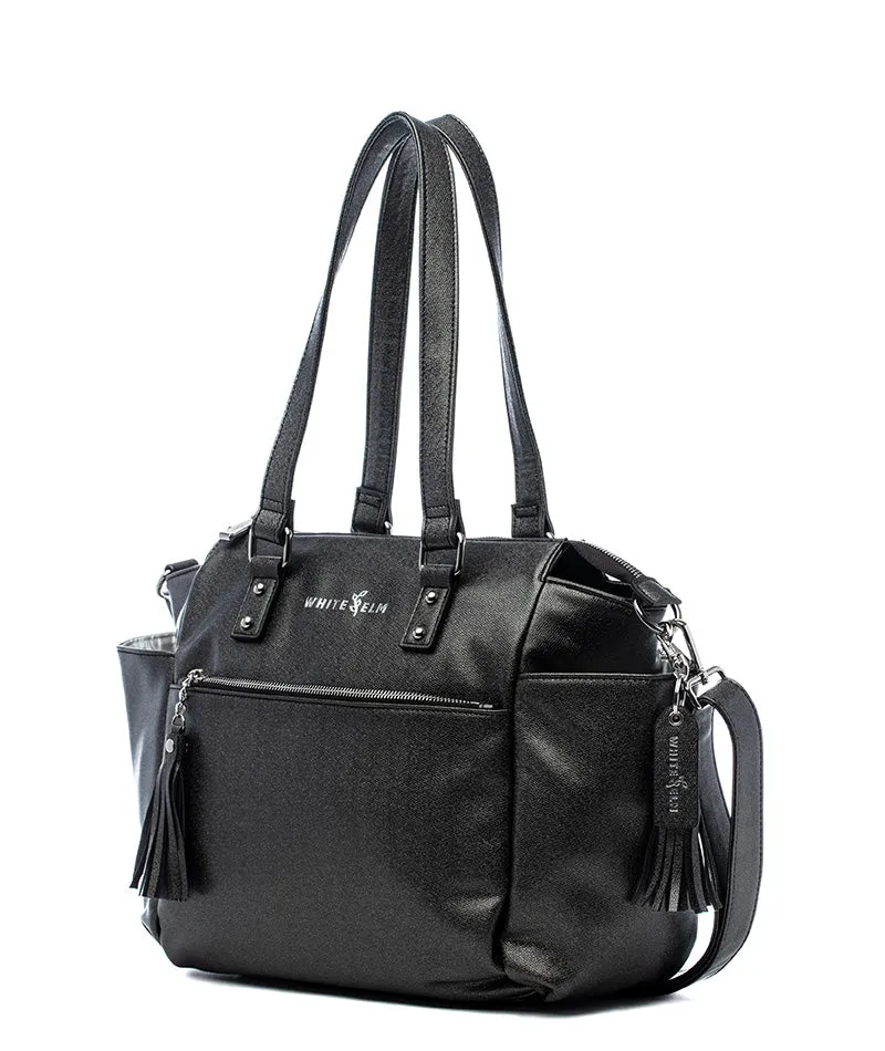 Gemini Mini Convertible Backpack - Black Sparkle