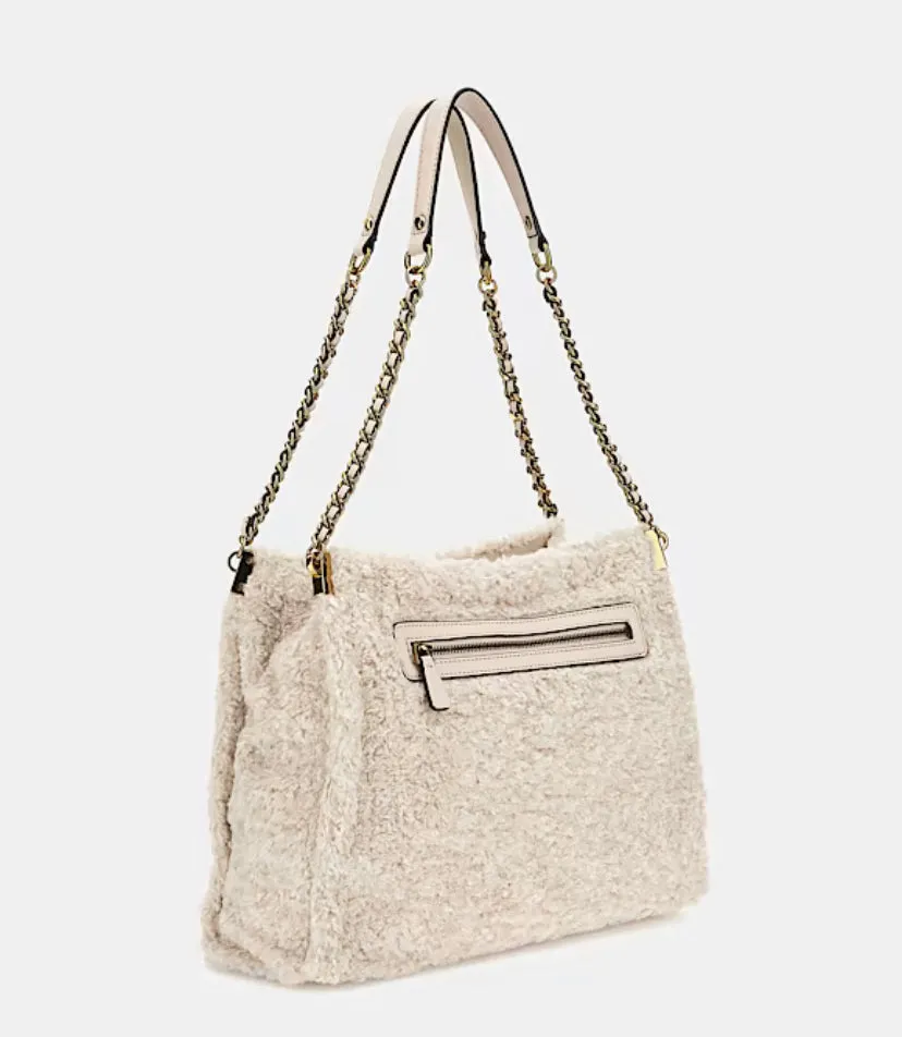 GUESS Maranta Shopper Faux Fur Stone