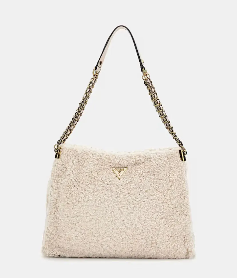 GUESS Maranta Shopper Faux Fur Stone