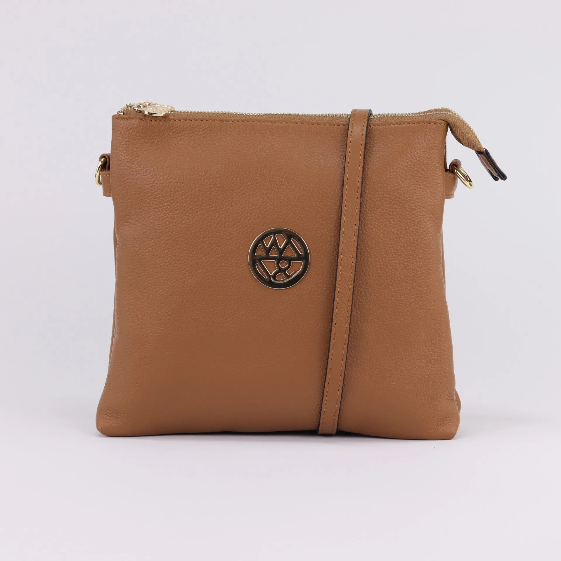 Jacqui leather or suede crossbody