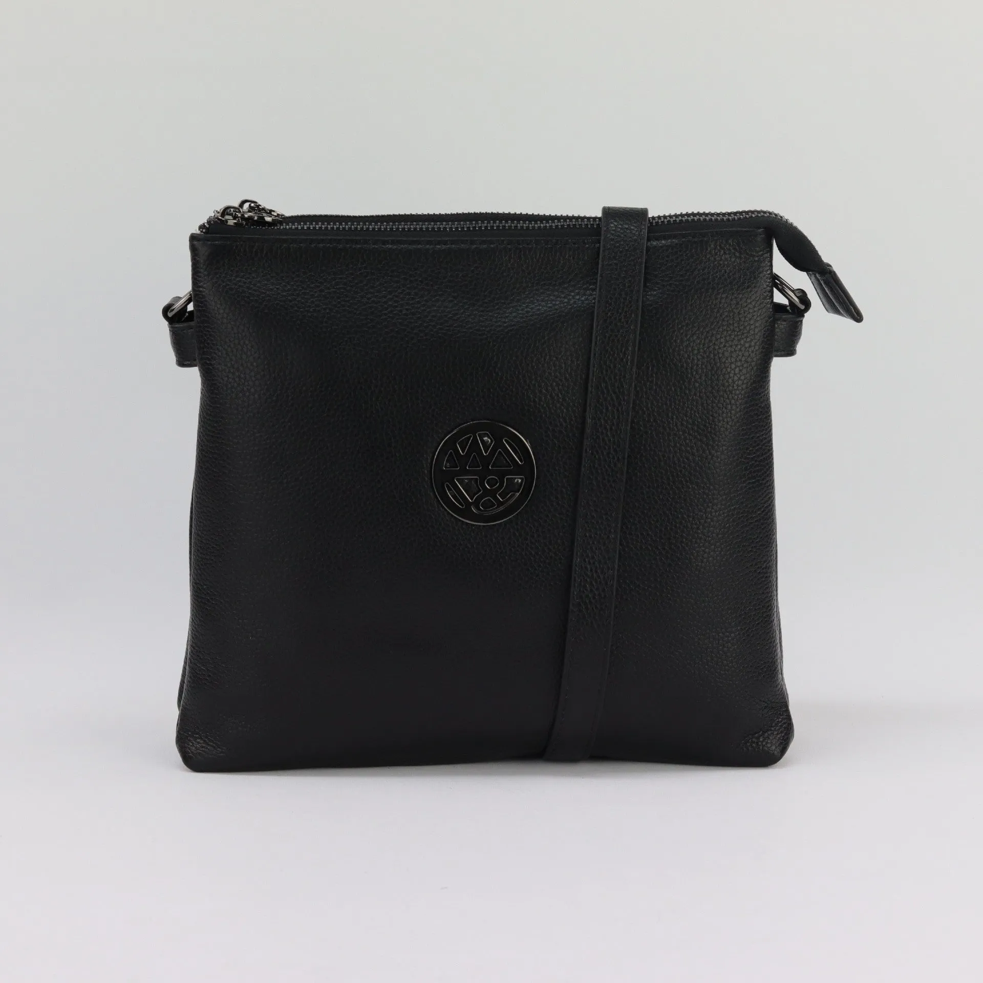 Jacqui leather or suede crossbody