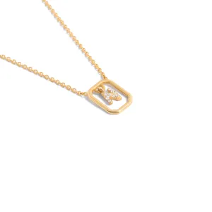 Jeweled Letter N chain Neckless