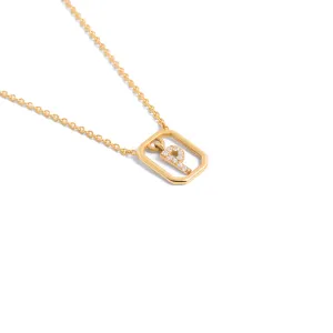 Jeweled Letter P chain Neckless