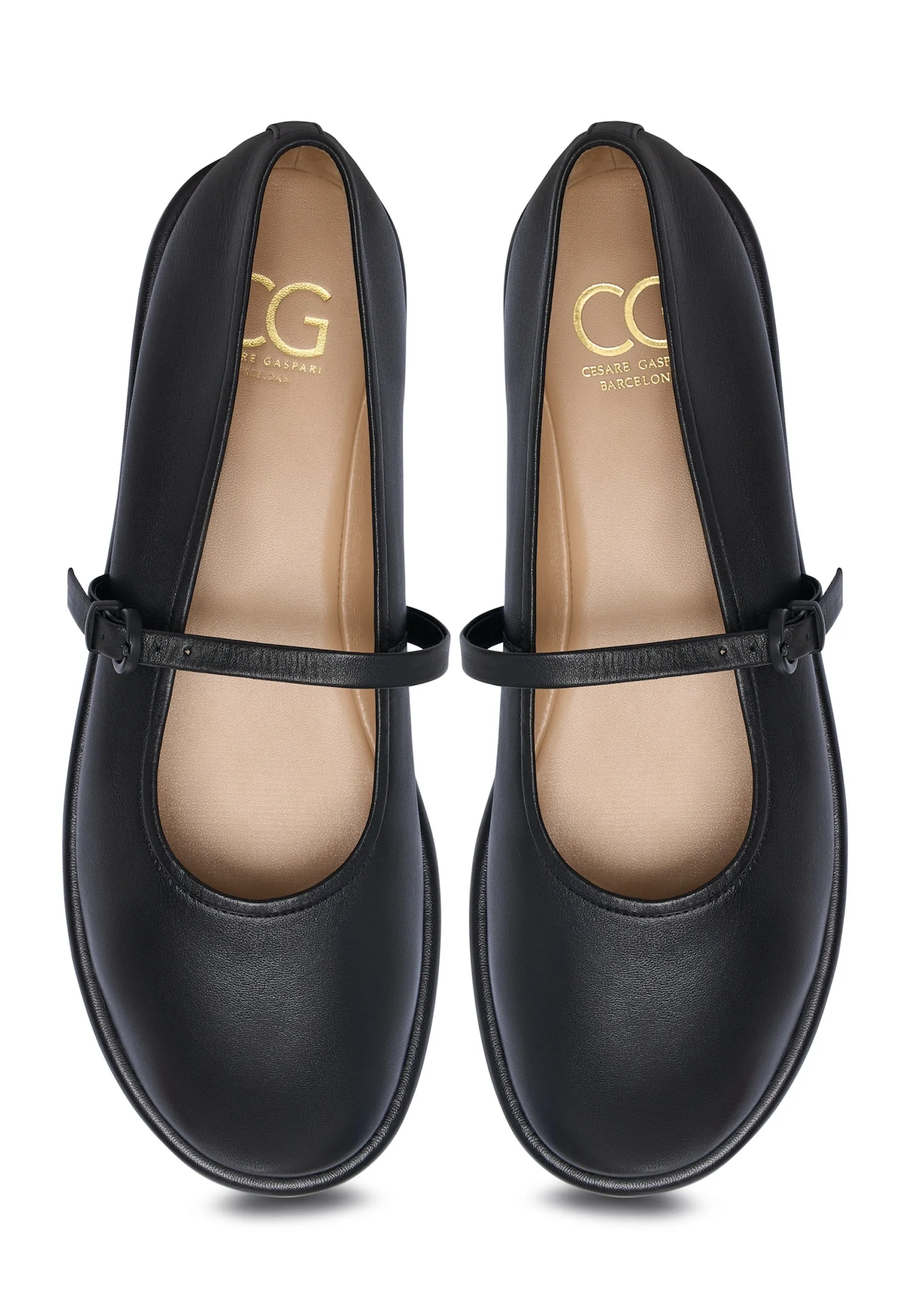 Leather Ballerinas Alba - Black