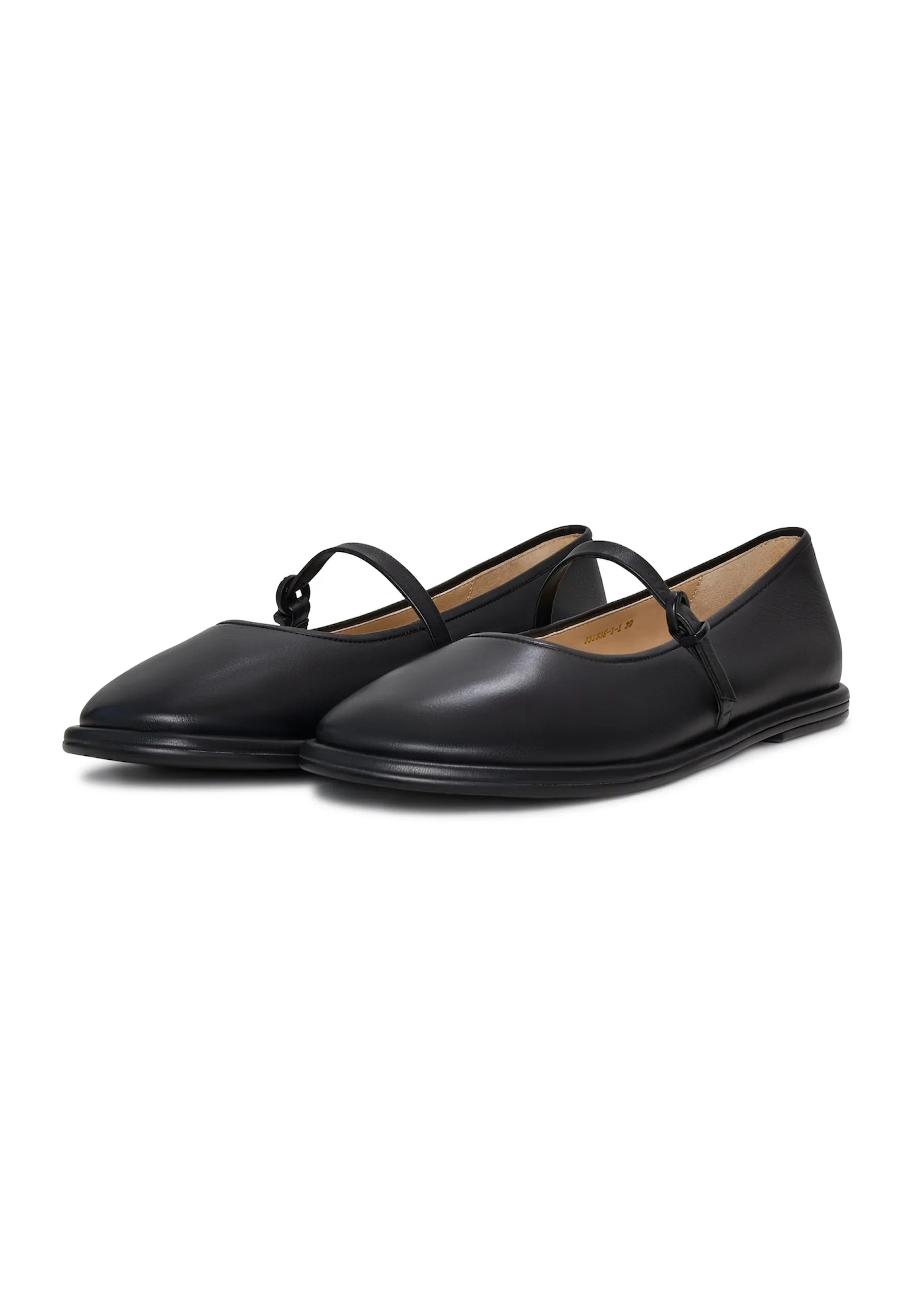 Leather Ballerinas Alba - Black