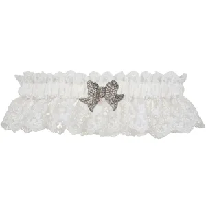 Love Wedding Garter - White