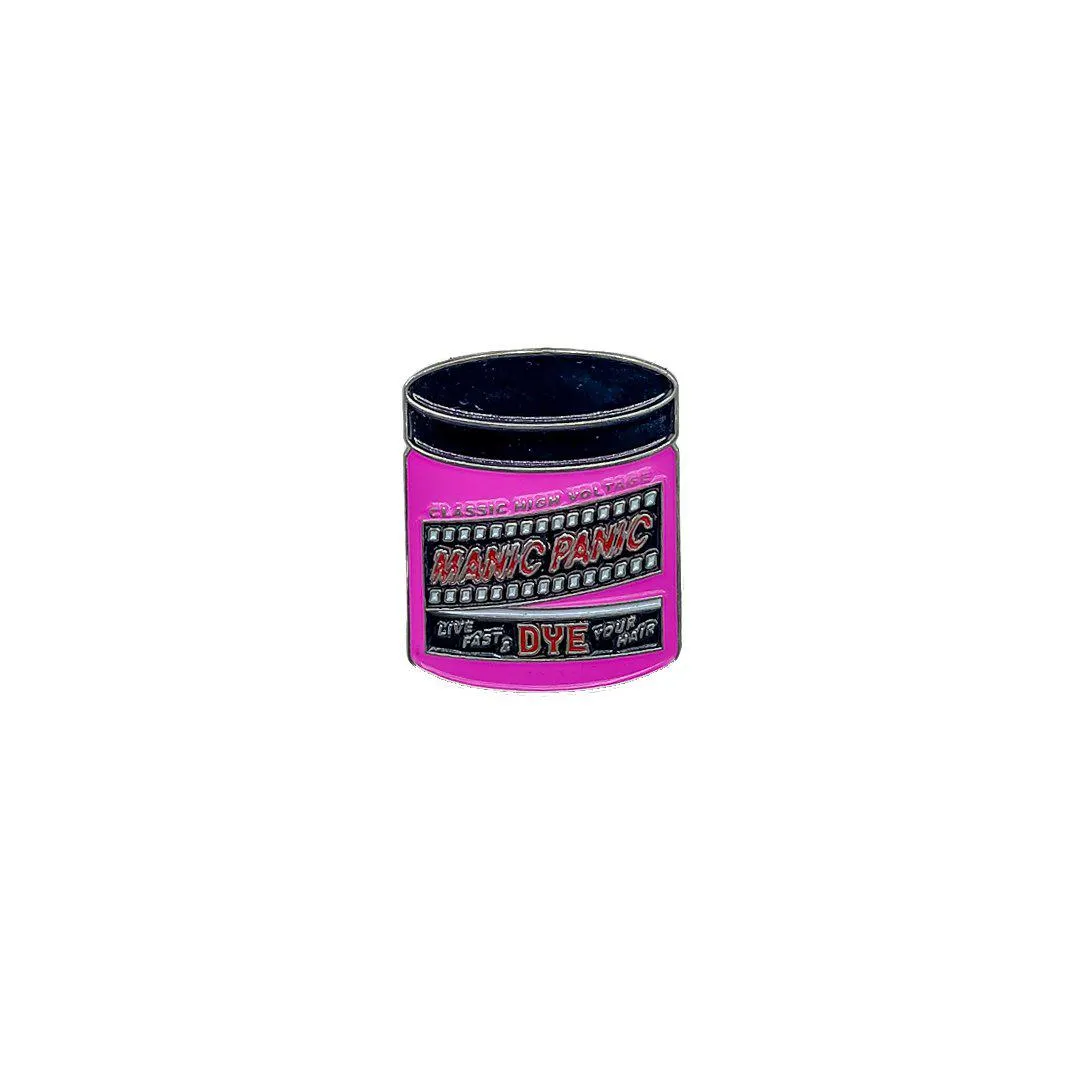 Manic Panic Classic Jar Enamel Pin - Cotton Candy Pink