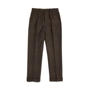 Men's 1930s Brown Tweed Pants