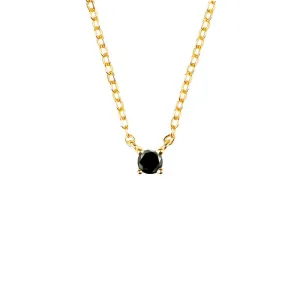 Onyx Dainty Diamond Necklace