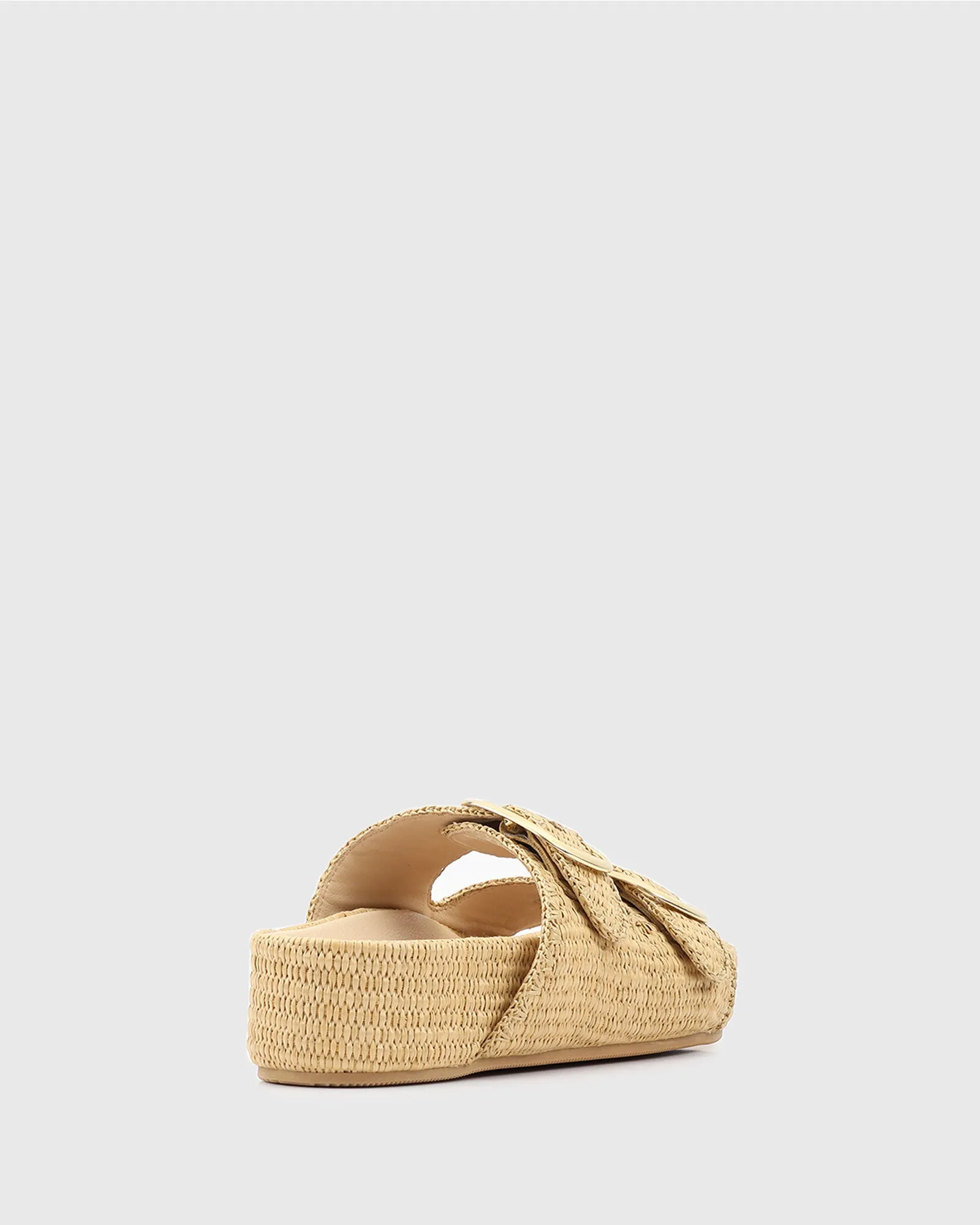 PRE-ORDER LYRY Raffia Platform Slide Sandals