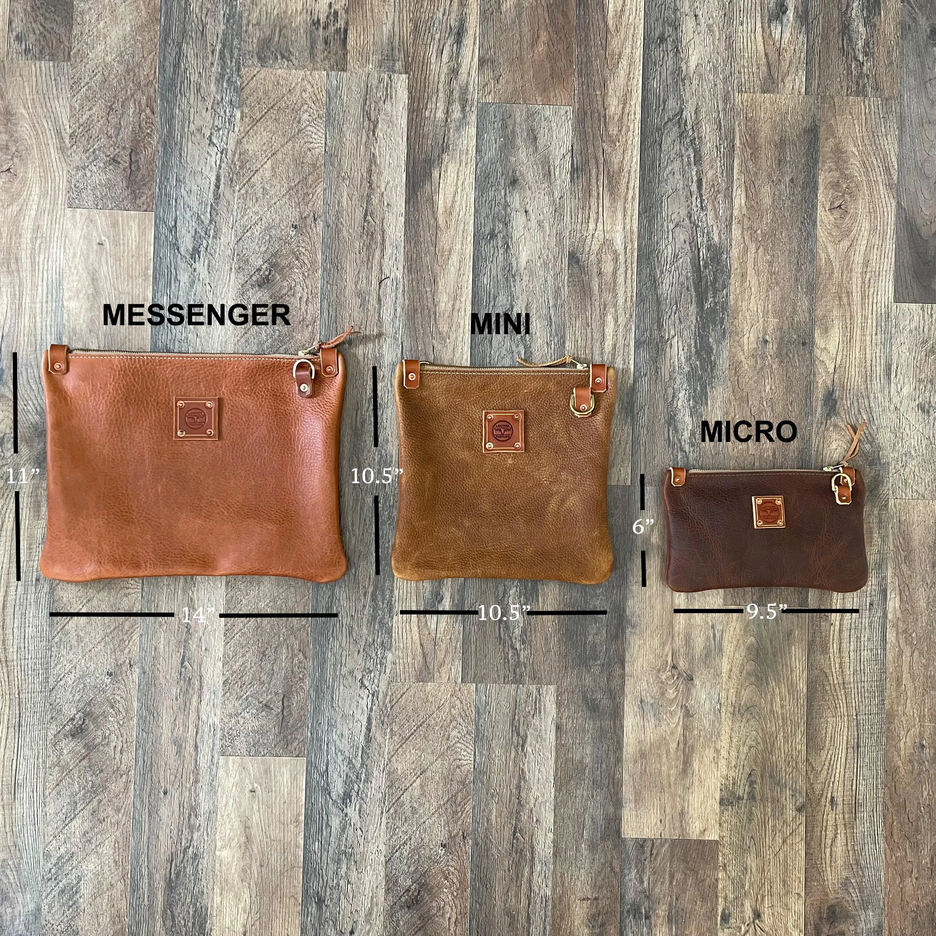 RTS- Micro Messenger Bag in Almond