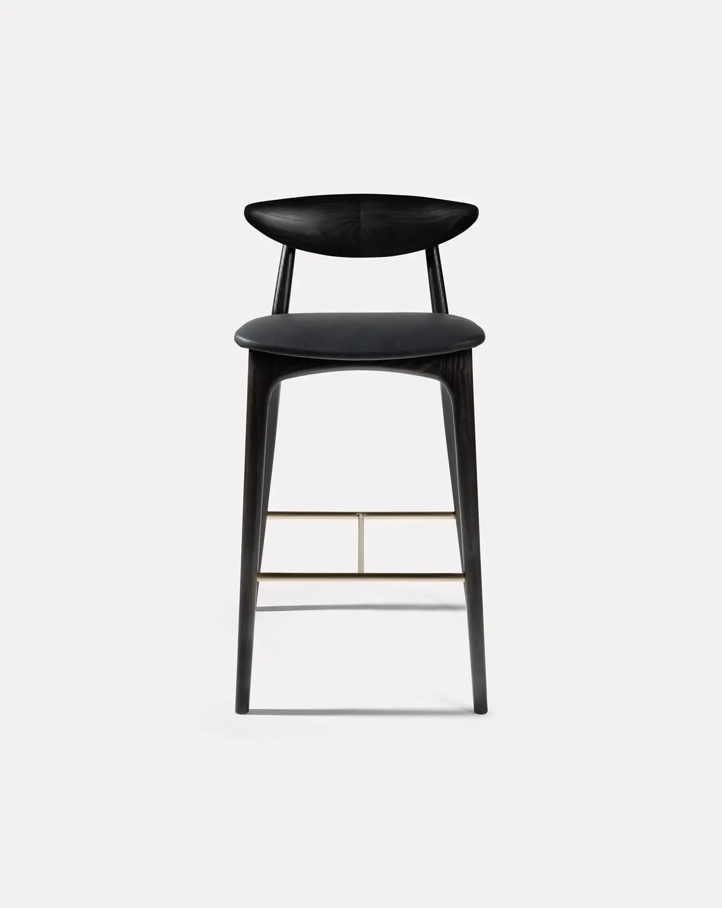 Shanowen Black Oak Heavenly Grey High Stool