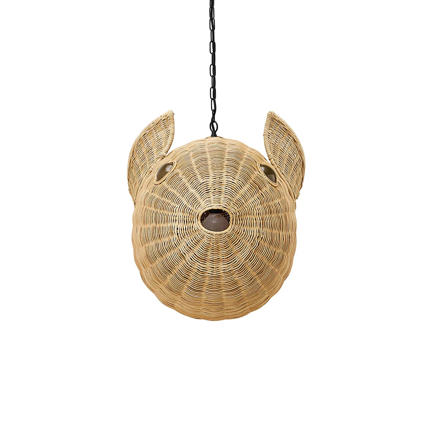 Wicker Blowfish Medium Pendant